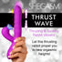 Thrust Wave Thrusting & Sucking Rabbit Vibrator