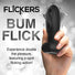 Bum Flick Flicking & Vibrating Silicone Butt Plug w/ Remote