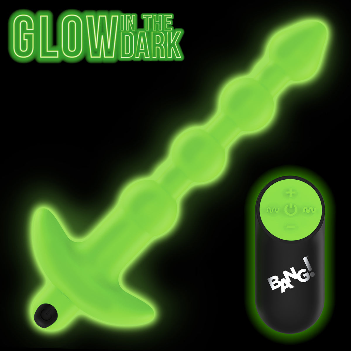 28X Glow-in-the-Dark Anal Beads w/ Remote