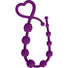 Hearts n Studs Silicone Anal Beads - Purple