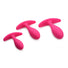 Rump Bumpers 3 Piece Silicone Anal Plug Set - Pink