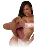 Mistress Mercedes Vibrating Mouth Stroker - Dark