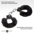 Cuffed in Fur Furry Handcuffs - Black