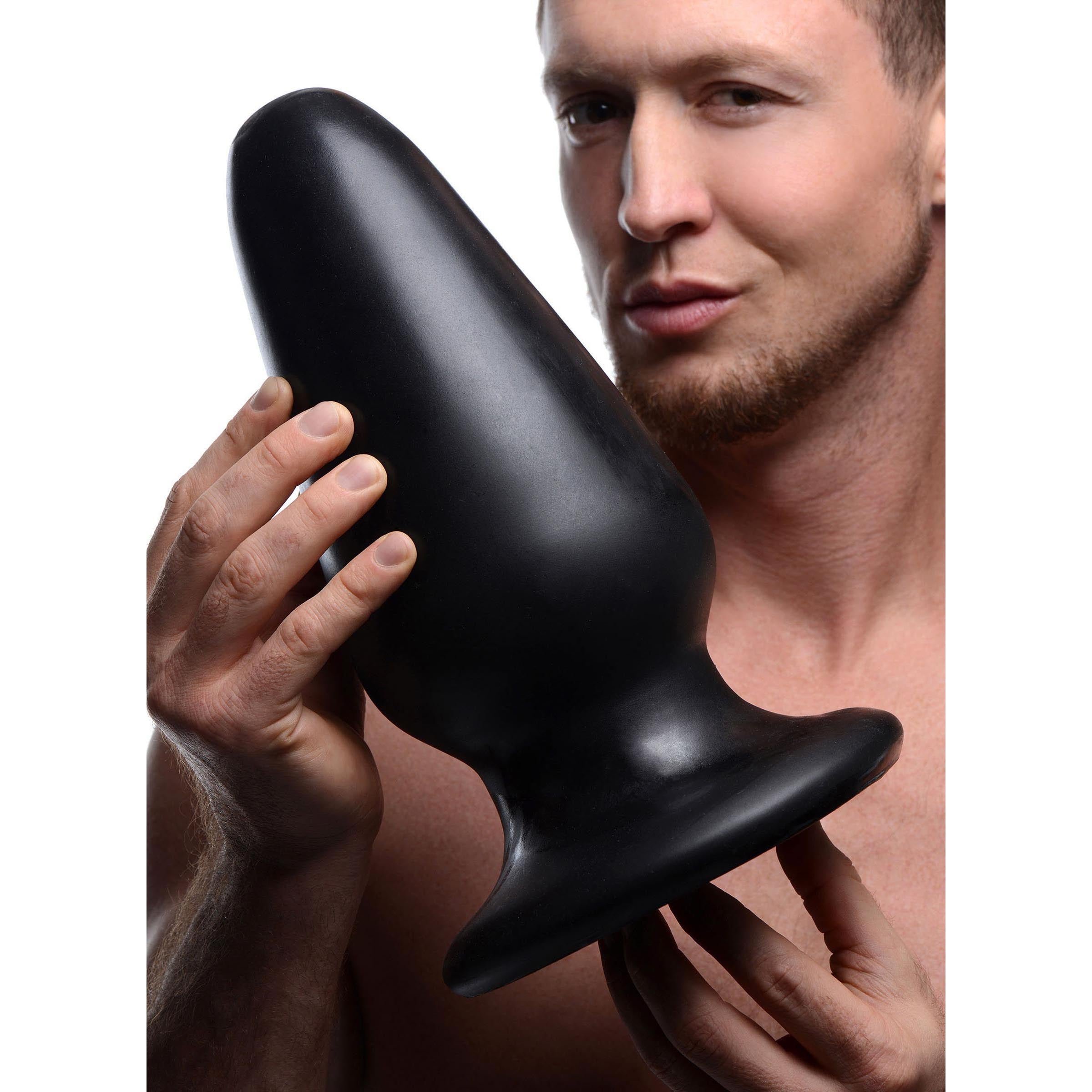 xxl anal plugs Anal Fantasy Elite Mega XL Anal Gaper Clear Glass Open Tunnel Butt Plu main image 0