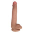 Easy Riders 8 Inch Dual Density Dildo With Balls - Light