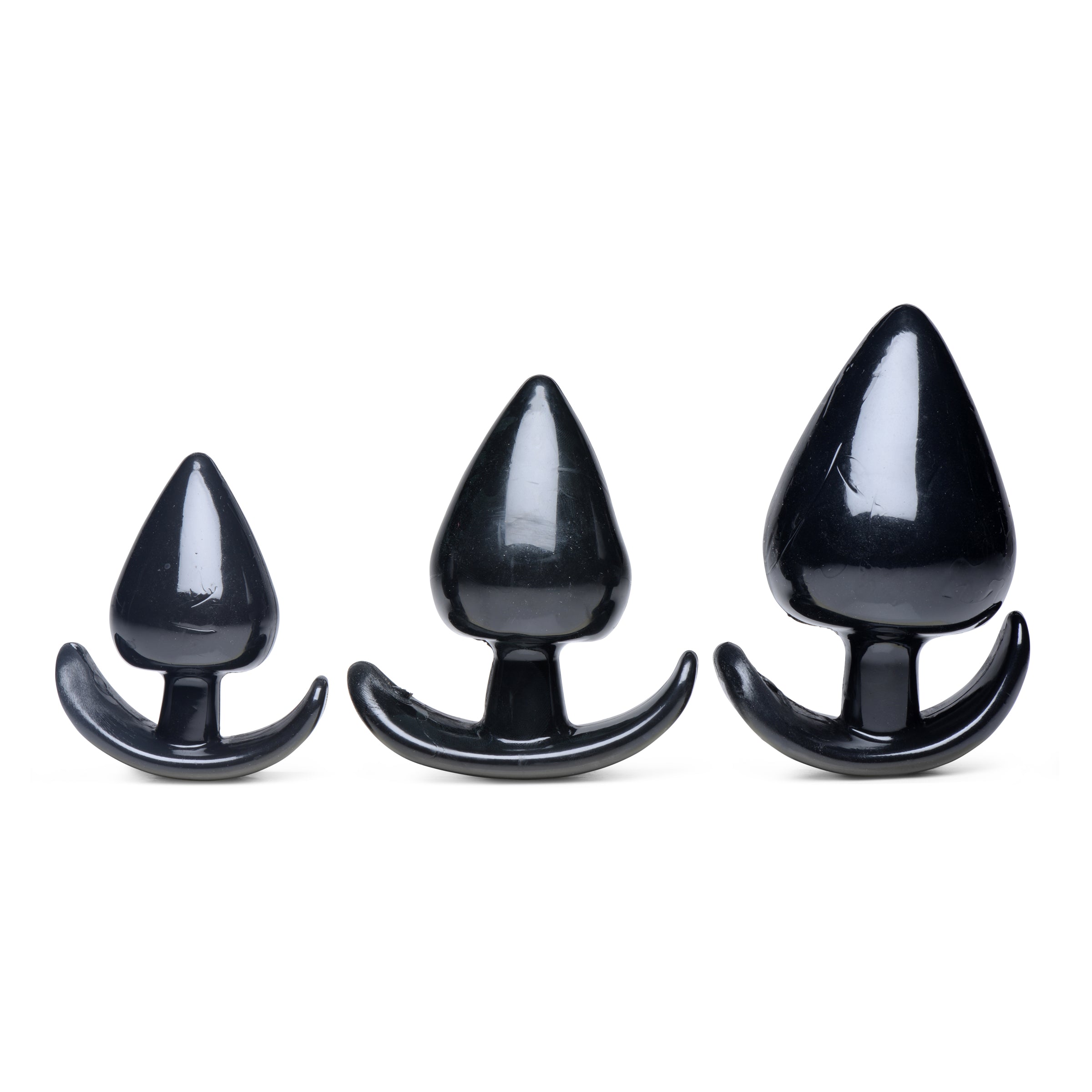 Triple Spades 3 Piece Anal Plug Set  XR Brands