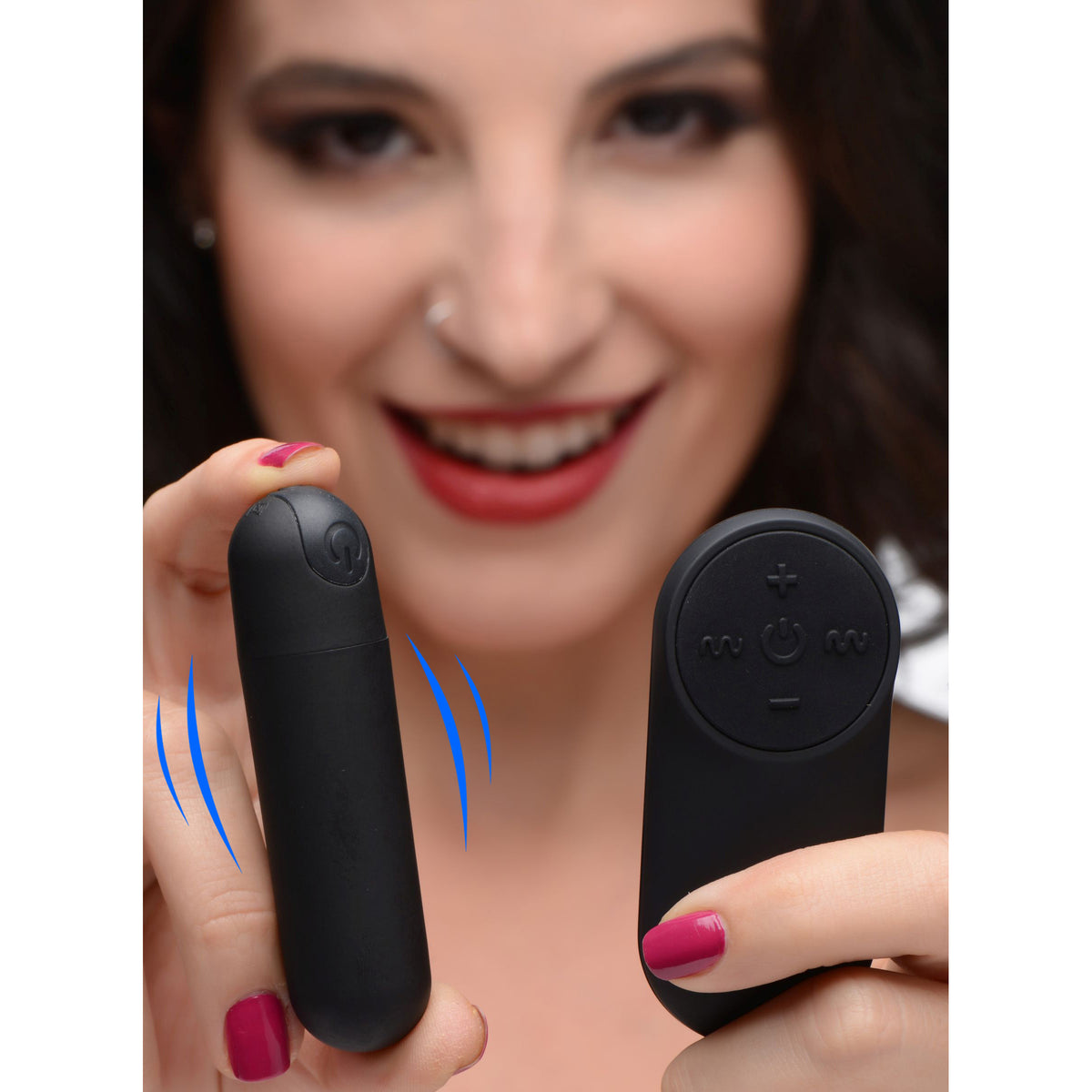 21X Vibrating Bullet with Remote Control - Black