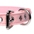 Sugar Kitty Cat Bell Collar - Pink-Silver
