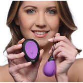 10X Silicone Vibrating Egg - Purple