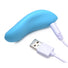 10X Mighty Rider Vibrating Silicone Strapless Strap-on - Blue