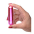 10X Rechargeable Vibrating Metallic Bullet - Pink