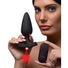 Laser Heart Large Anal Plug w- Remote Control
