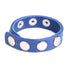 Cock Gear Leather Speed Snap Cock Ring - Blue