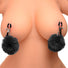 Pom Pom Nipple Clamps - Black