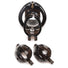 Double Lockdown Locking Customizable Chastity Cage - Black