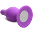 Squeezable Tapered Medium Anal Plug - Purple