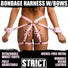 Bondage Harness w/ Bows - M/L - Pink