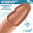 Ultra Realistic Dual Density Silicone Dildo with Balls - 8 Inch