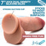 Ultra Realistic Dual Density Silicone Dildo with Balls - 7 Inch