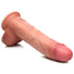 Ultra Realistic Dual Density Silicone Dildo with Balls - 9 Inch