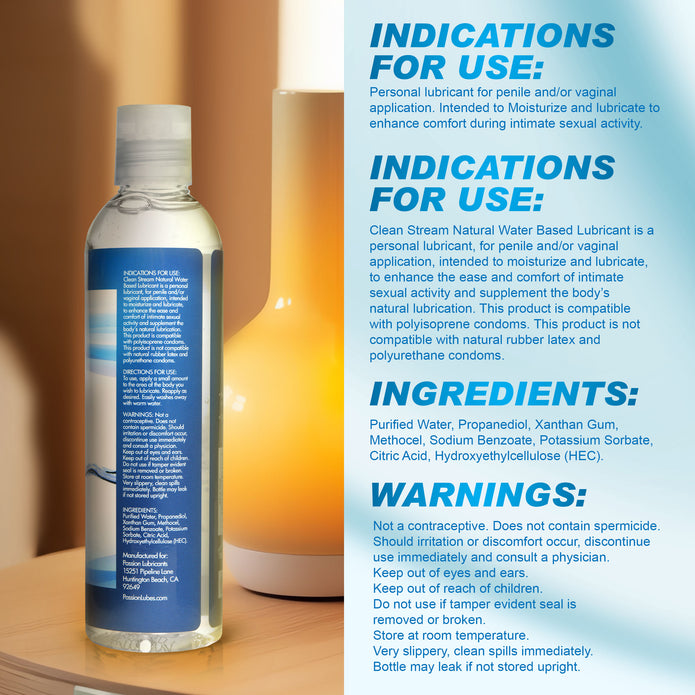CleanStream Water-Based Anal Lube, 8 oz. XR Brands CleanStream Water-Based Anal Lube, 8 oz. XR Brands