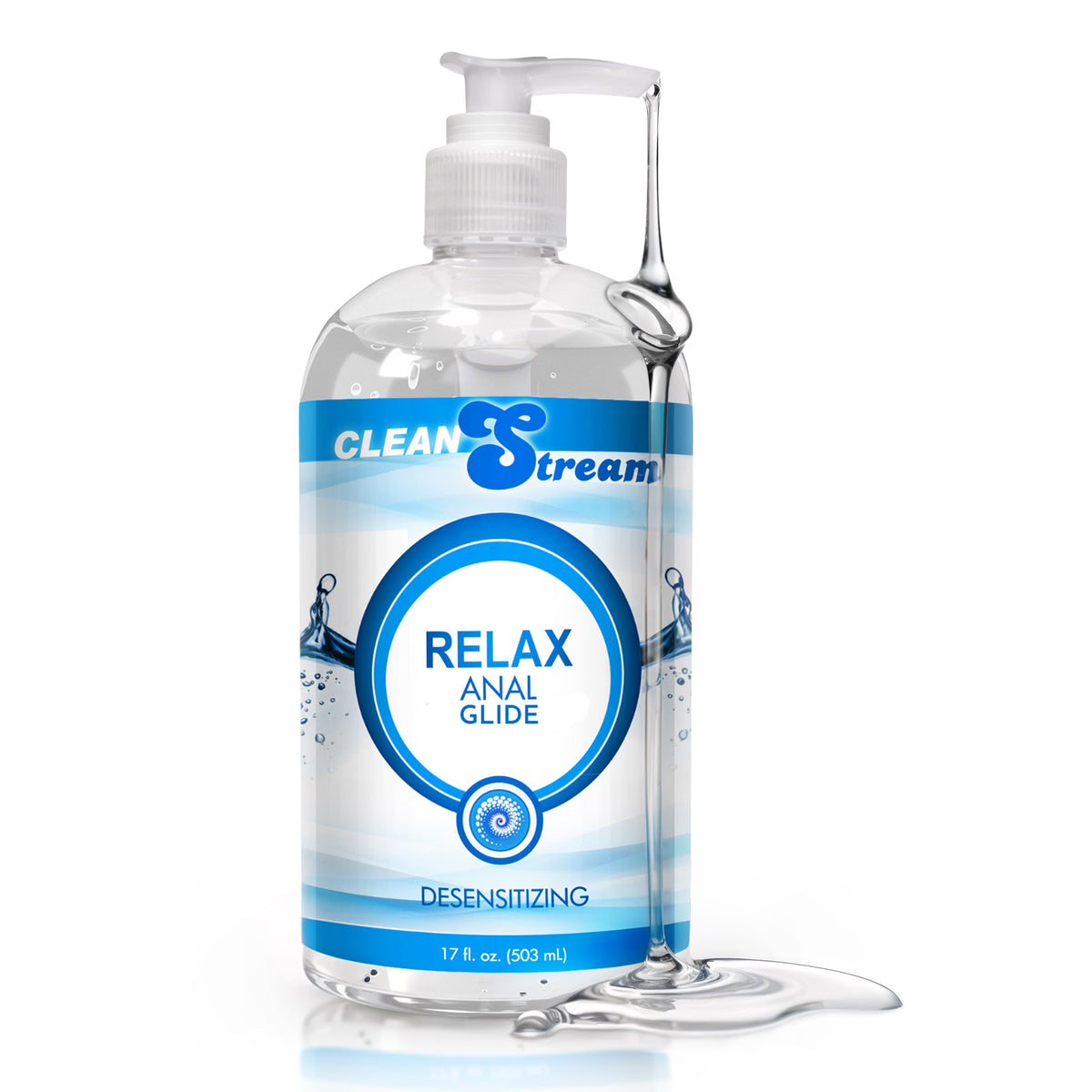 Clean Stream Relax Desensitizing Anal Lube, 17oz.