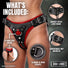 Leather Corset Back Strap On Dildo Harness