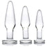 Dosha 3 Piece Glass Anal Plug Kit