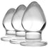Triplets 3 Piece Glass Anal Plug Kit