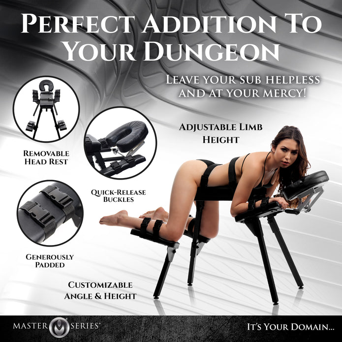 Obedience Extreme Sex Bench with Restraint Straps XR Brands Obedience Extreme Sex Bench with Restraint Straps XR Brands