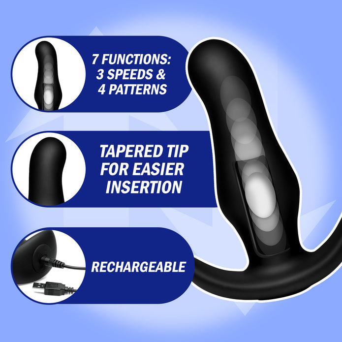 Kinetic Thumping 7X Prostate Anal Plug XR Brands Kinetic Thumping 7X Prostate Anal Plug XR Brands