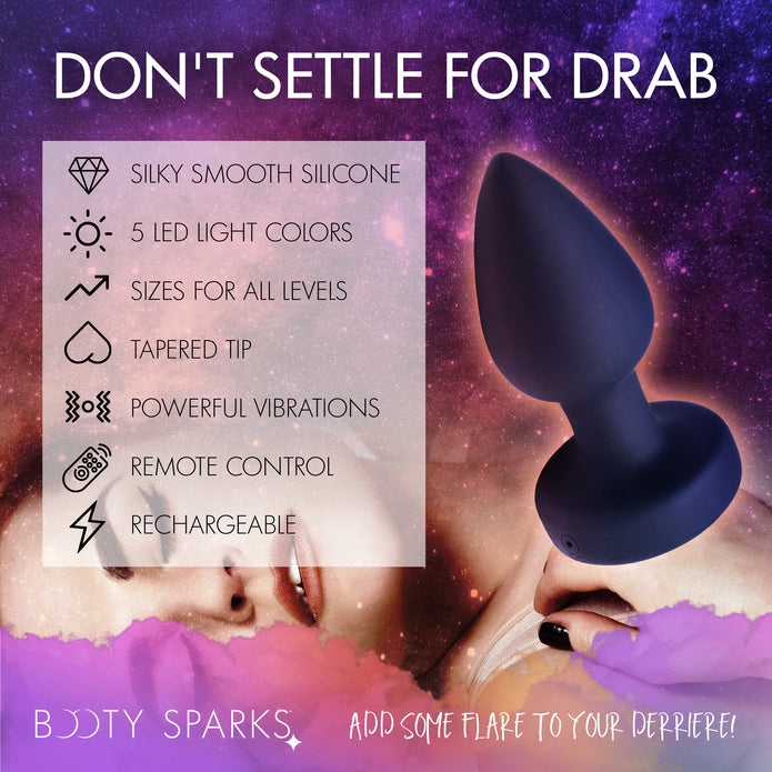 7X Light Up Rechargeable Anal Plug - Small XR Brands 7X Light Up Rechargeable Anal Plug - Small XR Brands