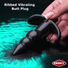 Ribbed Vibrating Butt Plug - Black