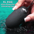 21X XL Silicone Vibrating Egg - Black