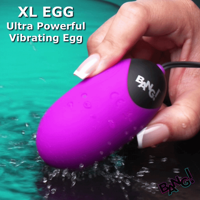 21X XL Silicone Vibrating Egg - Purple  XR Brands