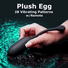 28X Remote Control Silicone Plush Egg - Black