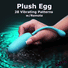 28X Remote Control Silicone Plush Egg - Blue