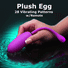 28X Remote Control Silicone Plush Egg - Purple