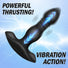 Vibrating & Thrusting Remote Control Silicone Anal Plug