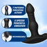 Vibrating & Thrusting Remote Control Silicone Anal Plug
