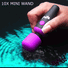 10X Vibrating Mini Silicone Wand - Purple