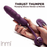 Thrust Thumper Thrusting Silicone Vibrator w- Remote
