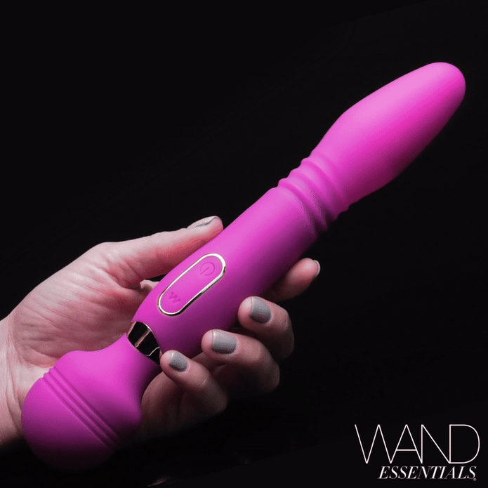 Ultra Thrust-Her Deluxe Thrusting & Vibrating Silicone Wand XR Brands Ultra Thrust-Her Deluxe Thrusting & Vibrating Silicone Wand XR Brands