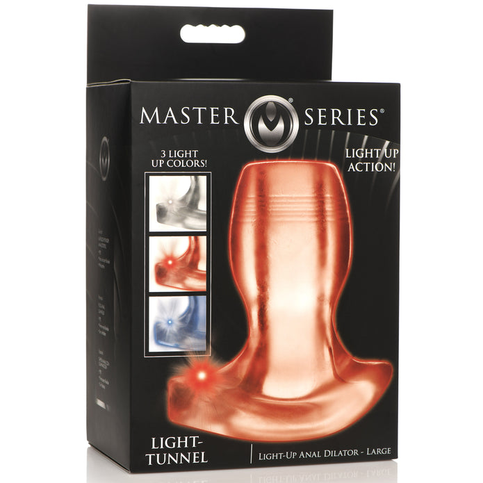 Light-Tunnel Light-Up Anal Dilator - Large XR Brands Light-Tunnel Light-Up Anal Dilator - Large XR Brands