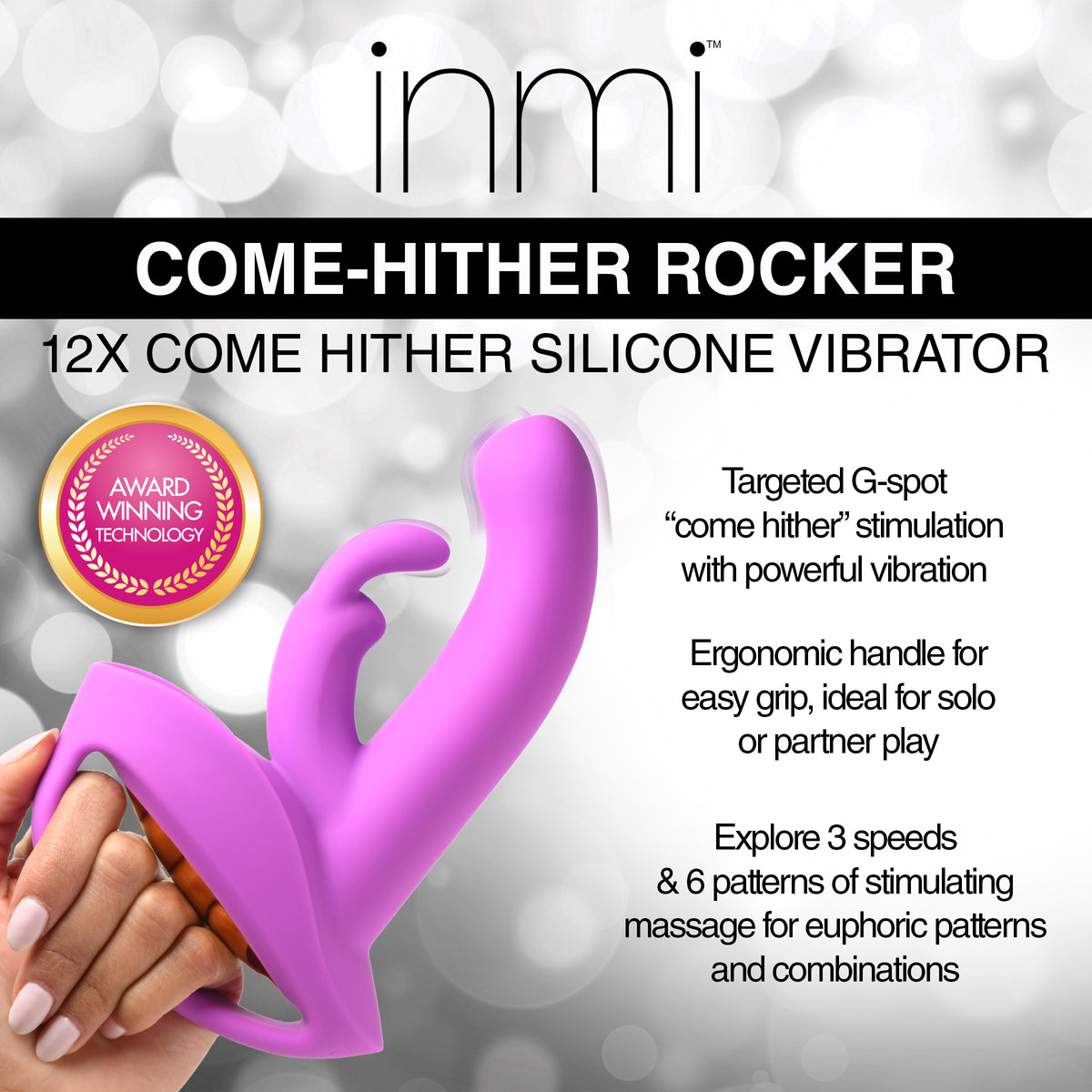 10X Come-Hither Rocker Come Hither Silicone Vibrator