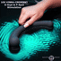 10X Vibra-Crescent Vibrating Silicone Dual Ended Dildo - Black
