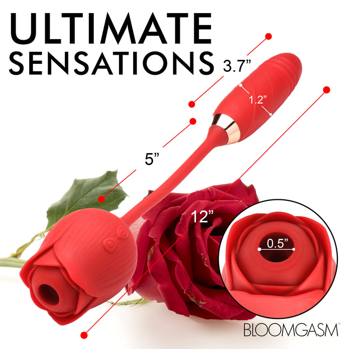 Romping Suction & Thrusting Rose Vibrator - XrBrands.com XR Brands Romping Suction & Thrusting Rose Vibrator - XrBrands.com XR Brands