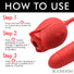 Romping Rose 10X Suction Rose & Thrusting Vibrator