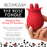 The Rose Fondle 10X Massaging Rose Silicone Clit Stimulator