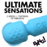 10X Mini Silicone Wand - Blue